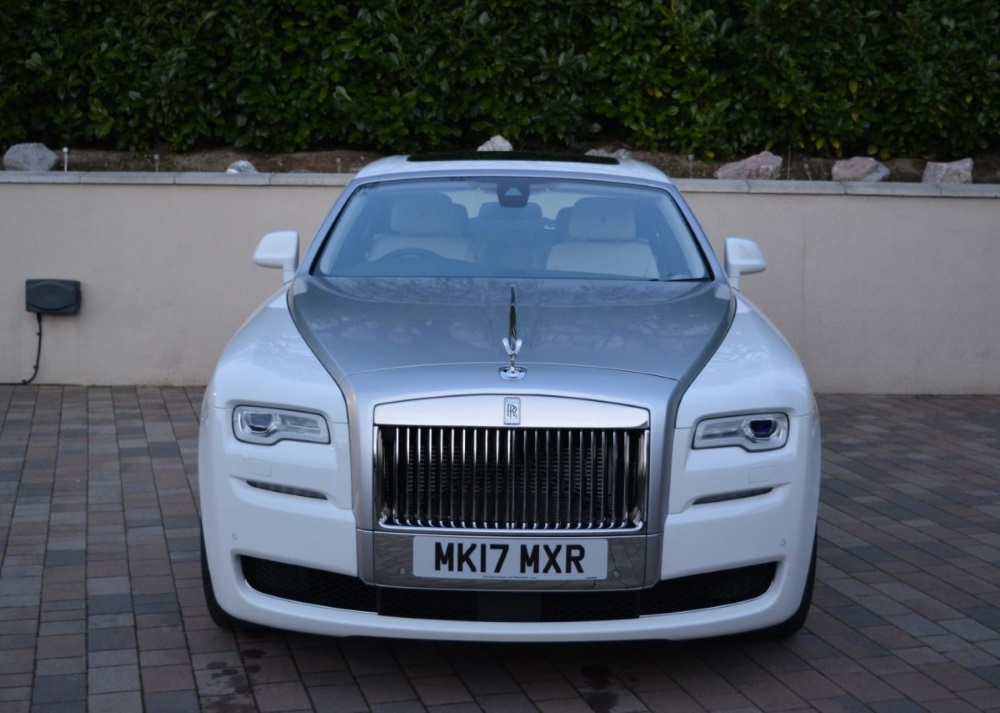 White Rolls-Royce Ghost front
