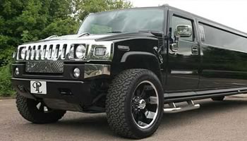 Black H2 Hummer limo