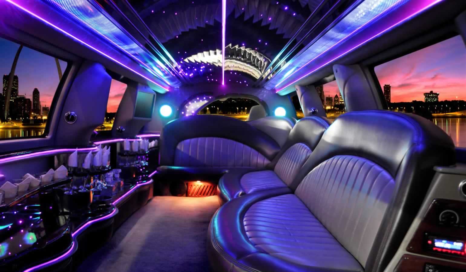Expedition SUV Stretch limo interior
