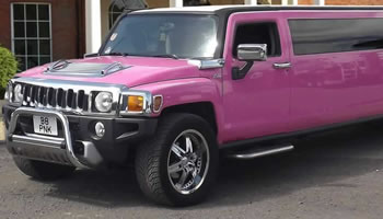 Pink Hummer H3 limo