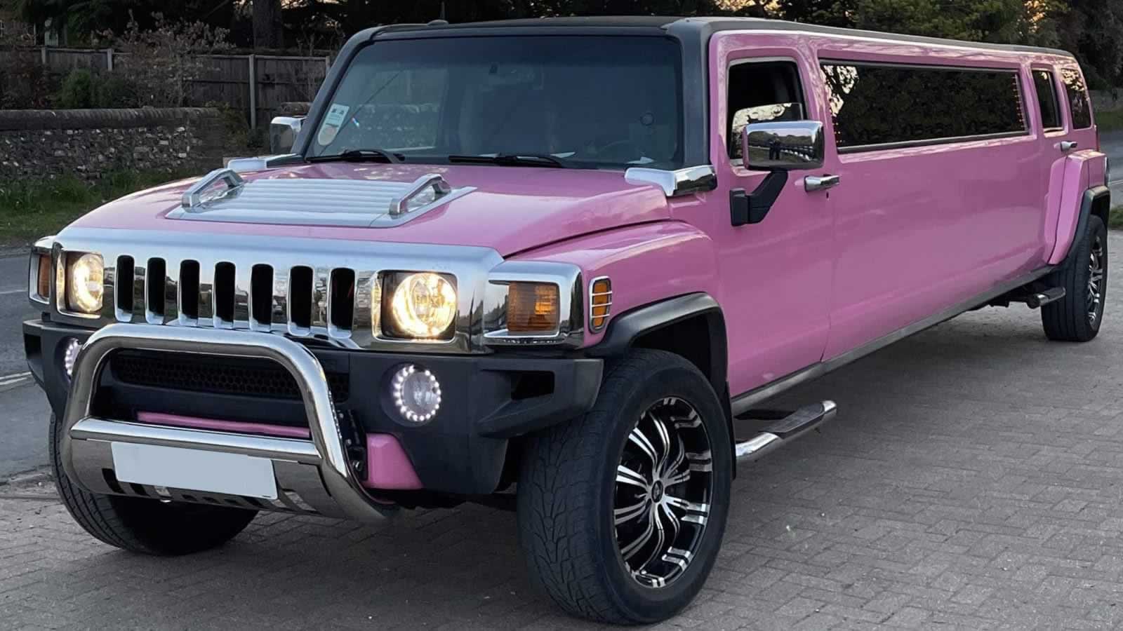 Pink H3 Hummer limo