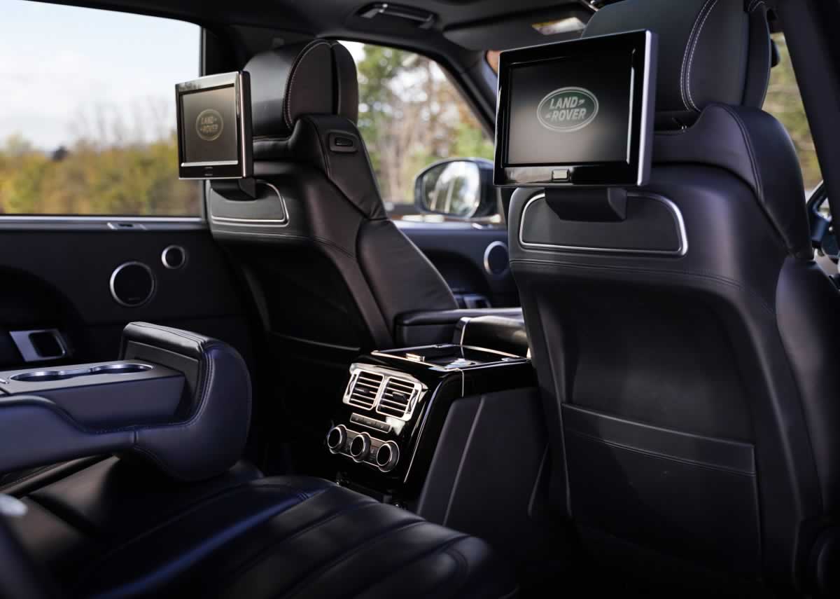 Black Range Rover Autobiography interior