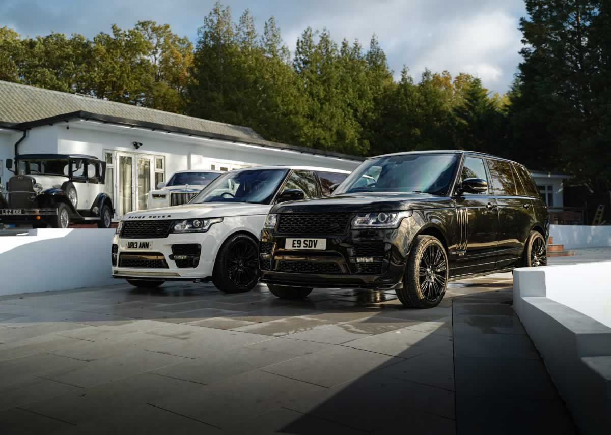 Black and White Range Rover Autobiography SUVs