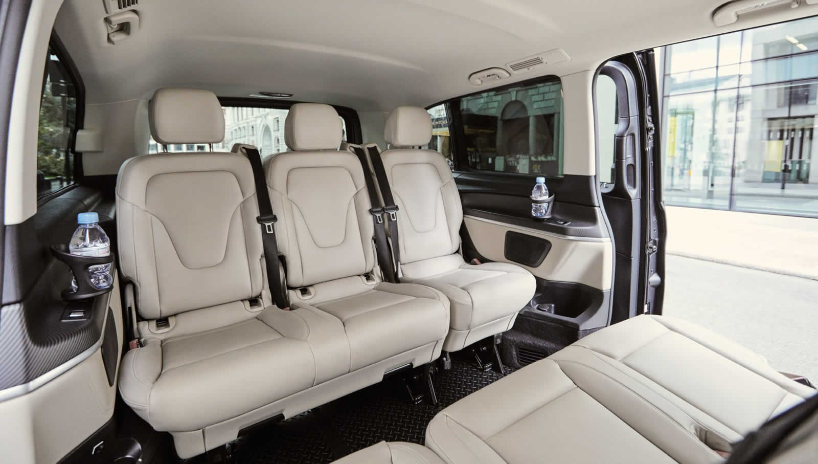 conference style sreating in a Mercedes Viano